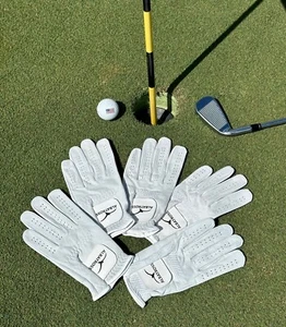 All-Cabretta Leather Golf Glove Men's Regular Sizes (5 - pack) - Picture 1 of 4