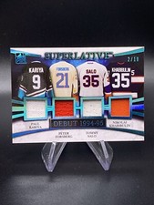 2017 ITG Superlative Kariya Forsberg Salo Khabibulin Debut 94-95 Quad Jersey /10