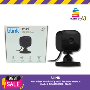 Blink mini telecamere per interni (1) sistema cablato telecamera di sicurezza WiFi nero 1080P HD - Foto 1 di 4