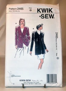 Pattern Misses Jackets Size X Small to X Large Kwik Sew 2465 - Picture 1 of 2