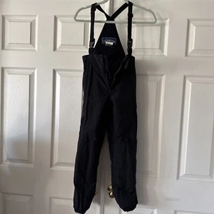 Obermeyer Kids Insulated Ski Bib Sz 8 Blue Adjustable Straps Warm Winter Gear - Picture 1 of 12