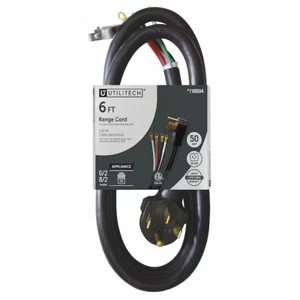 Utilitech Range Kabel 6 Fuß 4 Zinken 6/2+8/2 Stärke 50 AMP 14-50P #0118694 für Trockner - Bild 1 von 4