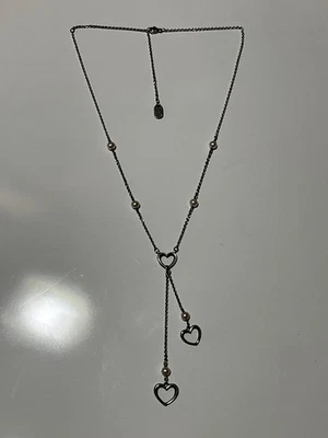 "Collar de 20"" corazón y perlas cultivadas James Avery retirado RARO" Foto 1 de 4