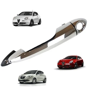 Griff außen vorne links verchromt für Giulietta Mito Ypsilon 156099957 - Bild 1 von 6