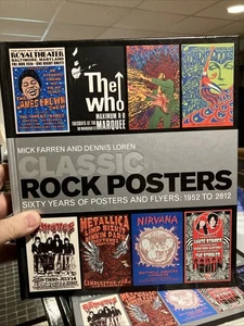 Classic Rock Posters : Sixty Years of Posters and Flyers, 1952 to 2012 HARDCOVER - Picture 1 of 8