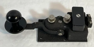 Llave CW telégrafo ignífugo código Morse de la Marina de los Estados Unidos CJB26003A militar de colección - Imagen 1 de 8