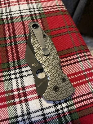 Spyderco Yojimbo 2 W/ Custom Titanium Handle/Scales - Image 1 of 4