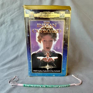 Indian in the Cupboard VHS Clamshell + Vintage Paramount Promo / Woven Bracelet - Picture 1 of 18