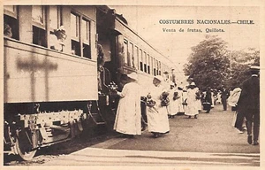 Chile - Costumbres Nacionales - Ventra de frutas - Quillota - Picture 1 of 2