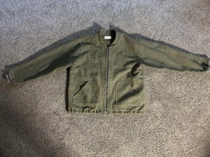 Vintage CC Filson green 100% wool zip up  jacket *No size tag* XL ?? - Picture 1 of 6
