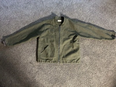Vintage CC Filson green 100% wool zip up  jacket *No size tag* XL ?? - Image 1 of 4