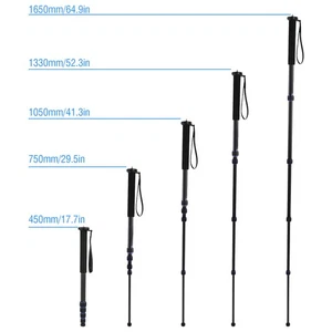 C-222 Carbon Fiber Outdoor Telescopic Monopod Tripod Mountaineering Cane For DSL - Picture 1 of 10