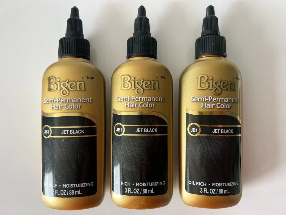 Bigen Semi Permanent Hair Color 88ml Jet Black Jb1