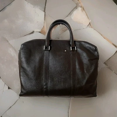Montblanc Meisterstuck Bolso Maletín para Documentos de Cuero Marrón Foto 1 de 4