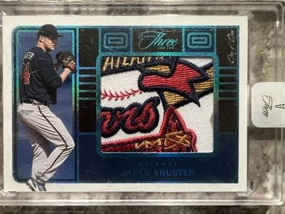 2023 Panini Three And Two Jared Shuster 1/1 Braves Patch Blue - Image 1 of 2