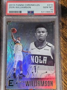 2019 Panini Chronicles Essentials Zion Williamson #210 PSA 10 GEM Mint Rookie RC - Bild 1 von 1