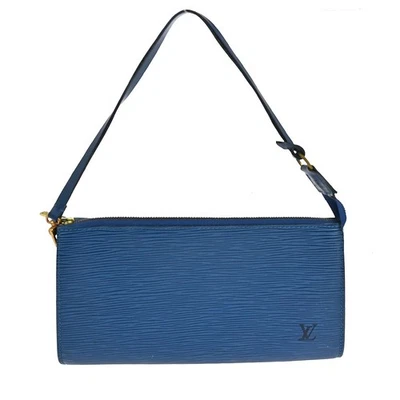 BOLSO DE MANO LOUIS VUITTON AZUL EPI POCHETTE ACCESORIOS 24 M52955 AR0060 YQ04036 Foto 1 de 4