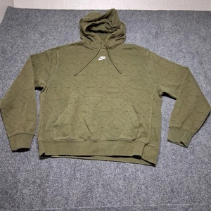 Sudadera con Capucha Nike Club Center Swoosh AOP Logo Verde Oliva Grande - Imagen 1 de 14