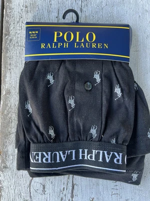 Calzoncillos boxer POLO para hombre NEGROS PONIS PLATEADOS talla mediana informales cómodos logotipo Foto 1 de 4