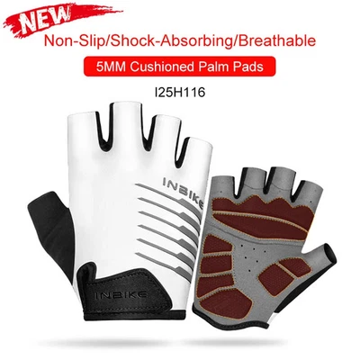 Guantes de ciclismo con almohadilla de gel a prueba de golpes para gimnasio de verano guantes deportivos unisex de medio dedo Foto 1 de 4