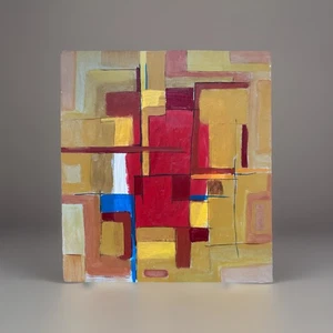 EINGESTELLT KÜNSTLER Gemälde ABSTRAKT Modernist EXPRESSIONISMUS Fine Art Dr. B. Brutto - Bild 1 von 9