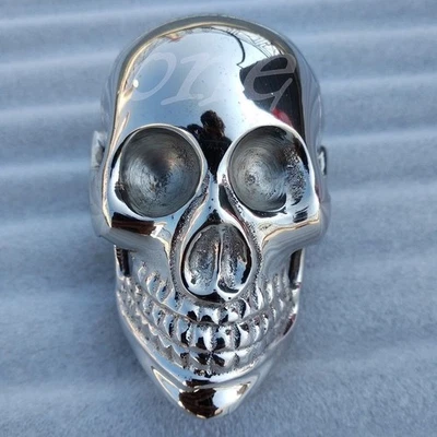 Mango de cabeza cromado de latón vintage para bastón de madera solo mango Foto 1 de 4