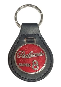 LLAVERO PACKARD SUPER 8 - LLAVERO CUERO COSIDO - BONITO - Imagen 1 de 1