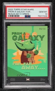 2022 Star Wars NeXus Collection Set 4: Grogu Green 5/10 The Child PSA 10 0w77 - Picture 1 of 3