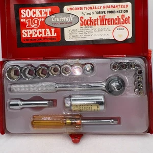 Truecraft G219C socket 19-piece 3/8" and 1/4" drive combo socket wrench complete - Picture 1 of 4