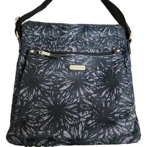 Bandolera Baggallini Go Bagg Onyx Floral Ajustable Negra Patrón Floral - Imagen 1 de 12