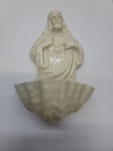BRANDNEU SELTEN Vintage Belleek irisches Porzellan "Heiliges Herz" Schrift A-552 - Bild 1 von 6