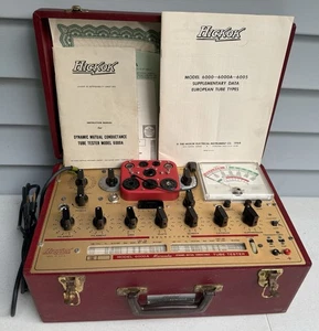 HICKOK Model 6000A Vacuum Tube Tester w/ Orig. Instructions-Clean, Solid Cond.! - Picture 1 of 7