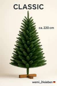 Weihnachtsbaum Classic 220cm Kunsttanne dicht gruen realistisch - Bild 1 von 10