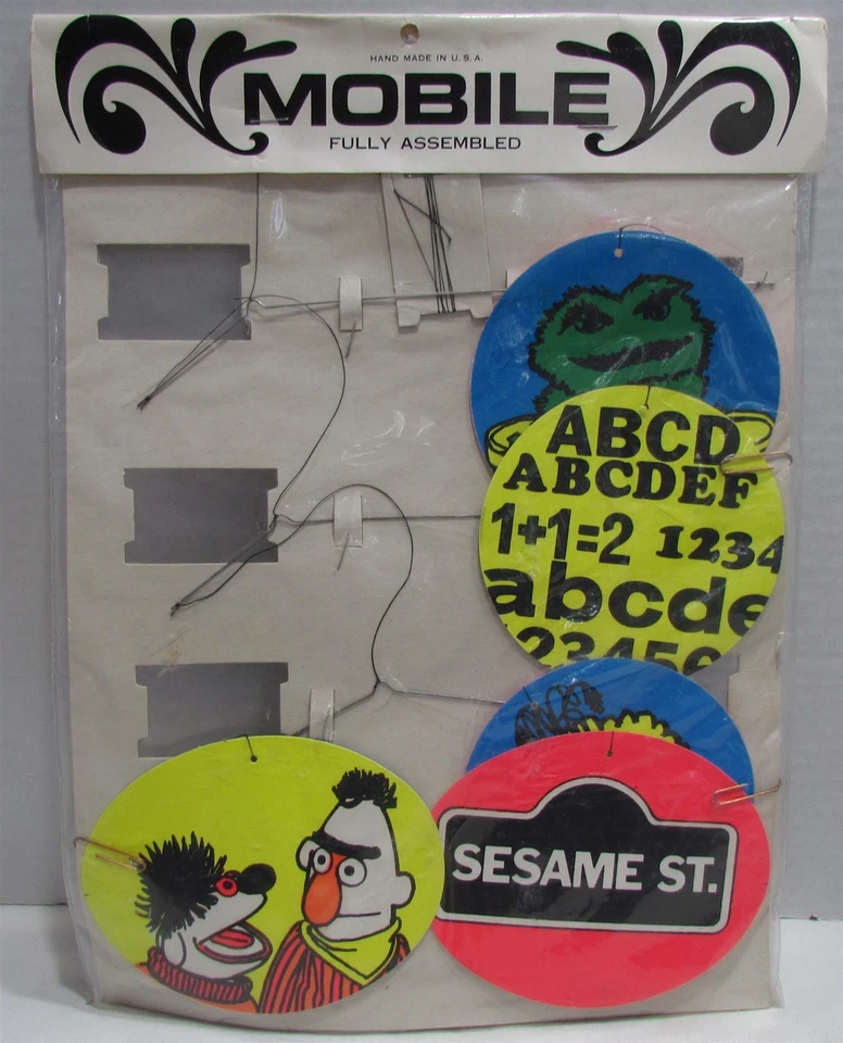 Vintage Sesame Street Mobile Mint in Package, Muppets, Jim Henson - Image 1 of 2