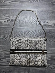 Jimmy Choo DORA Elaphe Snakeskin Chain Clutch Bag - Bild 1 von 19