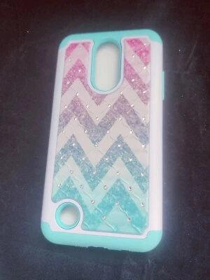 LG Fortune K4 2017 - TPU - Como nuevo - Bling - Chevron - (9983) Foto 1 de 4