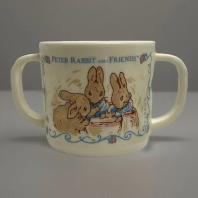 "Peter Rabbit" The World of Beatrix Potter 儿童塑料入门杯 复古伊甸园" — 第 1/4 张图片