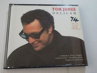 Tom Jones:  Delilah / Kiss   Rare DOUBLE CD Single - Image 1 of 4