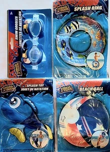 Splash N Swim 4 Pc: Goggles, Splash Ring 17.5", Beach Ball 20", Splash Toy, New - Picture 1 of 2