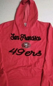 San Francisco 49ers Women Chainstitched Hooded Fleeced Sweatshirt - New - Picture 1 of 4