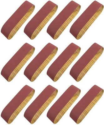 12PCS Sanding Belts 4 x36 inch 60 80 120 150 240 400 Grit Belt Sander Sandpaper - Image 1 of 4