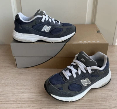 RARO New Balance 993 Gris Azul Tenis Zapatos Niños PC993NW - Talla 1.5 Y Foto 1 de 4
