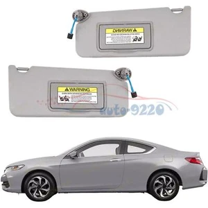 Par de parasol con luz y espejo retrovisor para Honda Accord 2008-2017 83280TA5A51ZA gris - Imagen 1 de 7