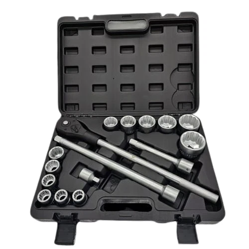 Truck Car Socket Wrench 3/4" Multi Tooth Set Ratchet Box 16 Pcs - Image 1 of 1