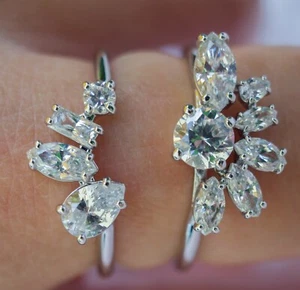 Swarovski 5644660, raffinierter zweiteiliger Ring "Gema", 11 Kristalle, wie neu - Bild 1 von 6
