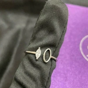 Anello donna 0,05 ct tondo simulato diamante nuovo stile punta una pietra argento 925 - Foto 1 di 5