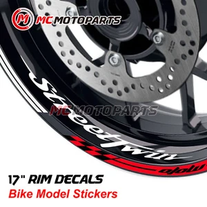 AA02 17'' Rim Stripes Strip Sticker Decal For STREET TWIN 2016-2019 17 - Picture 1 of 16