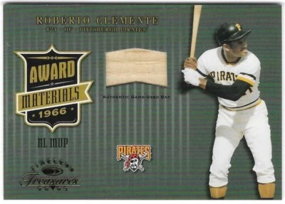ROBERTO CLEMENTE 2003 Timeless Treasures Award Materials GU Bat #32 of only 50! - Image 1 of 2