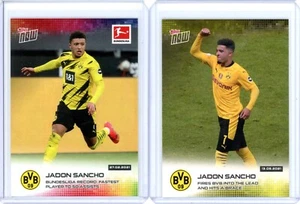 (2) Lot 2021 Topps Now Jadon Sancho #140 & #002! - Picture 1 of 2