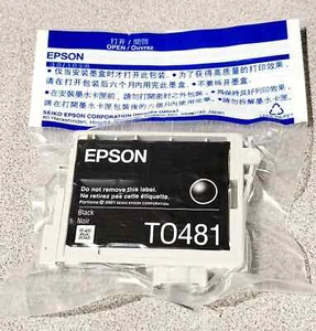Epson T0481 T048120 Schwarz Tinte R200 R220 R320 R300 R340 Drucker Fotokopierer - Bild 1 von 2